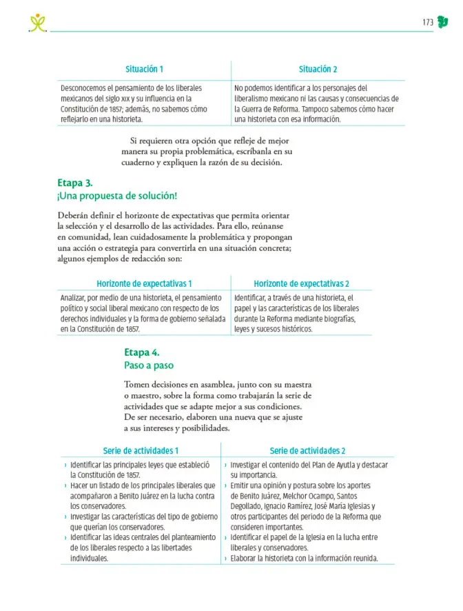 Página 174 de Colección Sk´asolil. Nuestro libro de Proyectos. Tomo II. Libro de Educación Telesecundaria Grado 2° Ciclo Escolar 2025 - 2026