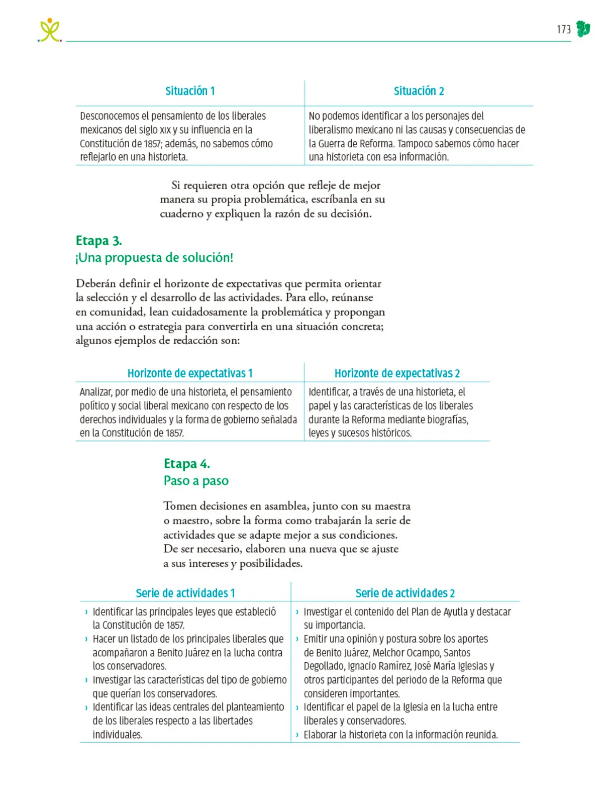 Miniatura página 174 de Colección Sk´asolil. Nuestro libro de Proyectos.  Tomo II.  Libro de Educación Telesecundaria Grado 2°  Ciclo Escolar 2025 - 2026