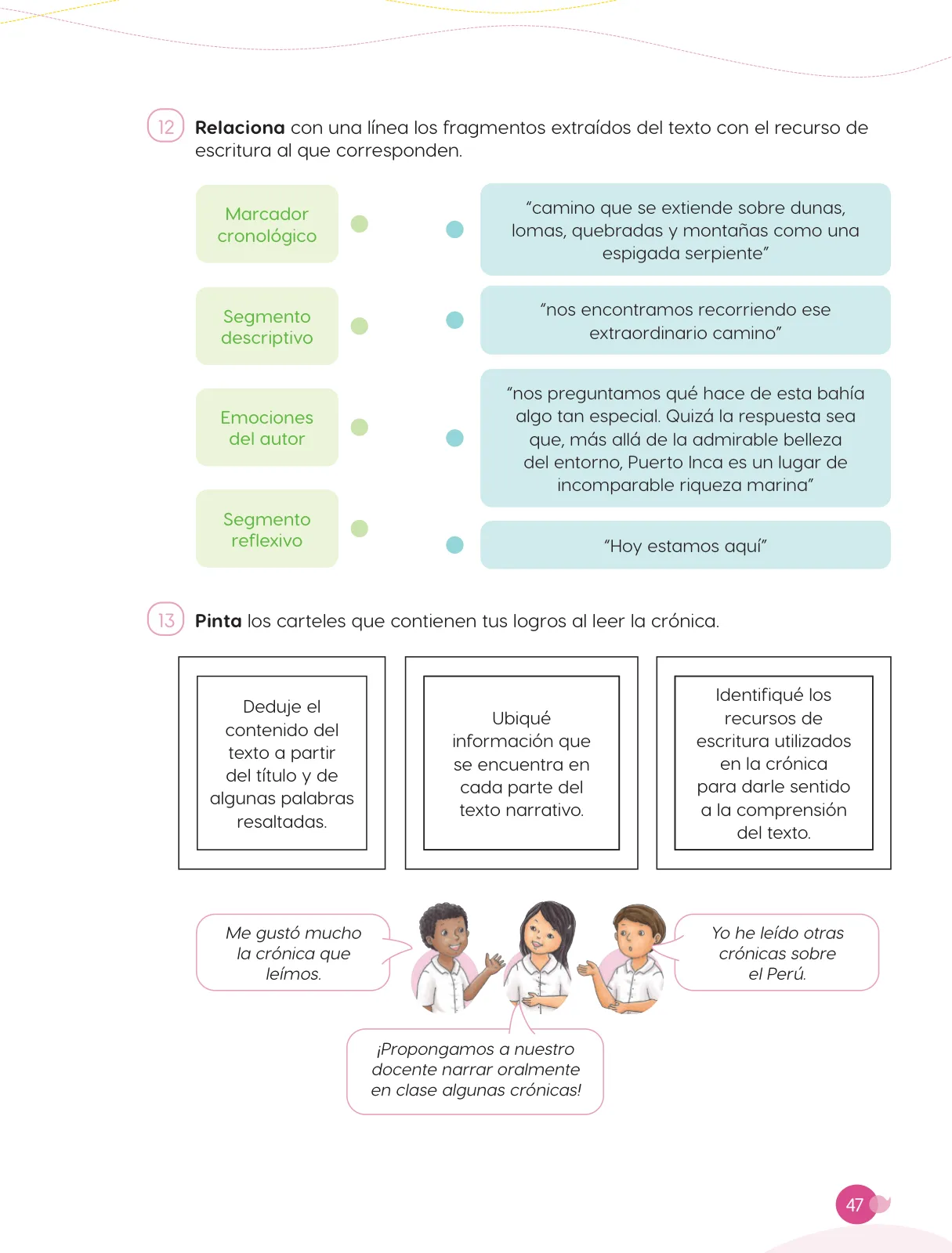 Página 49 de Cuadernillo de Comunicación 6, sexto grado de Primaria · 2023