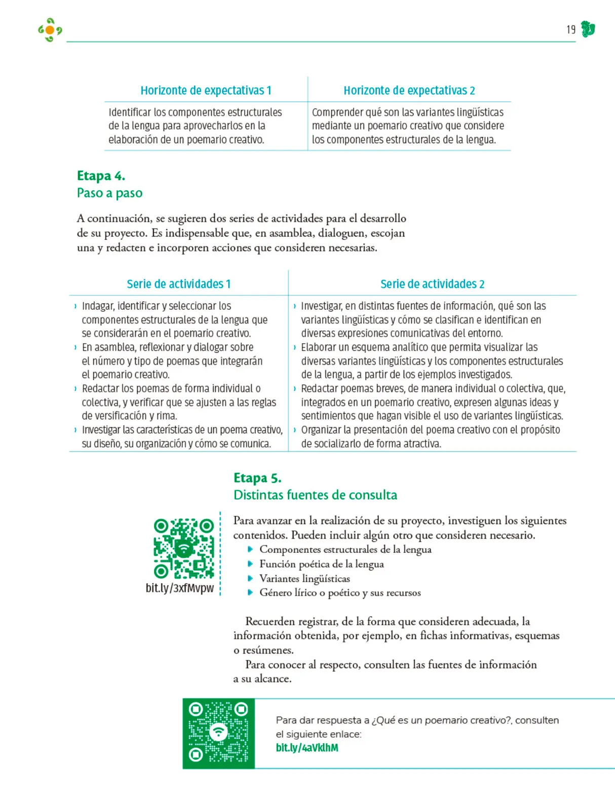 Página 20 de Colección Nanahuatzin. Nuestro libro de Proyectos.  Tomo II.  Libro de Educación Telesecundaria Grado 3°  Ciclo Escolar 2025 - 2026