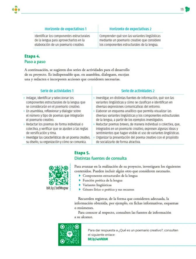 Página 20 de Colección Nanahuatzin. Nuestro libro de Proyectos. Tomo II. Libro de Educación Telesecundaria Grado 3° Ciclo Escolar 2025 - 2026