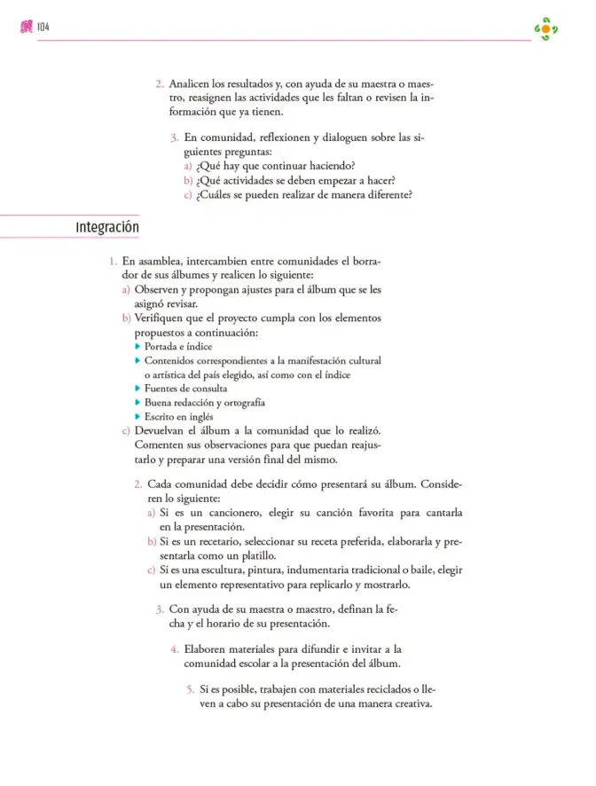Página 105 de Colección Ximhai. Nuestro libro de proyectos. Libro de Educación Secundaria Grado 1° Ciclo Escolar 2025 - 2026