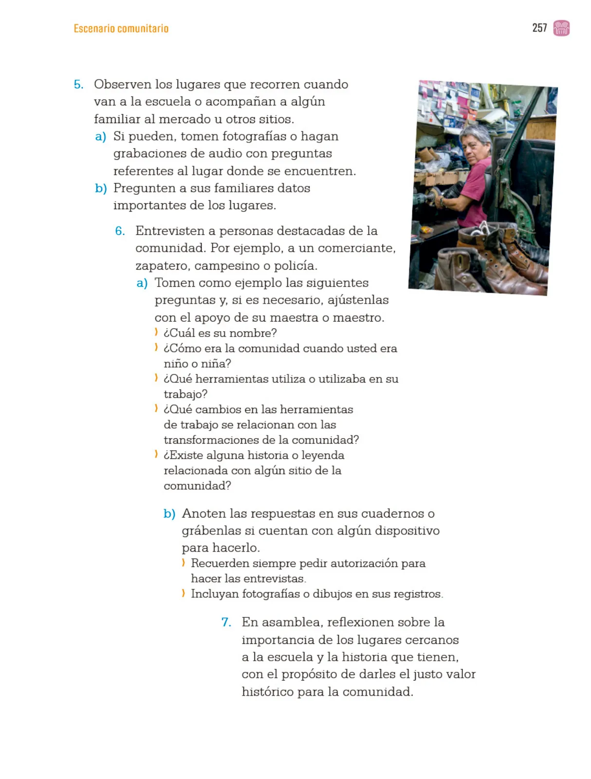 Miniatura página 260 de Proyectos Comunitarios.   Libro de Educación Primaria Grado 4°  Ciclo Escolar 2025 - 2026