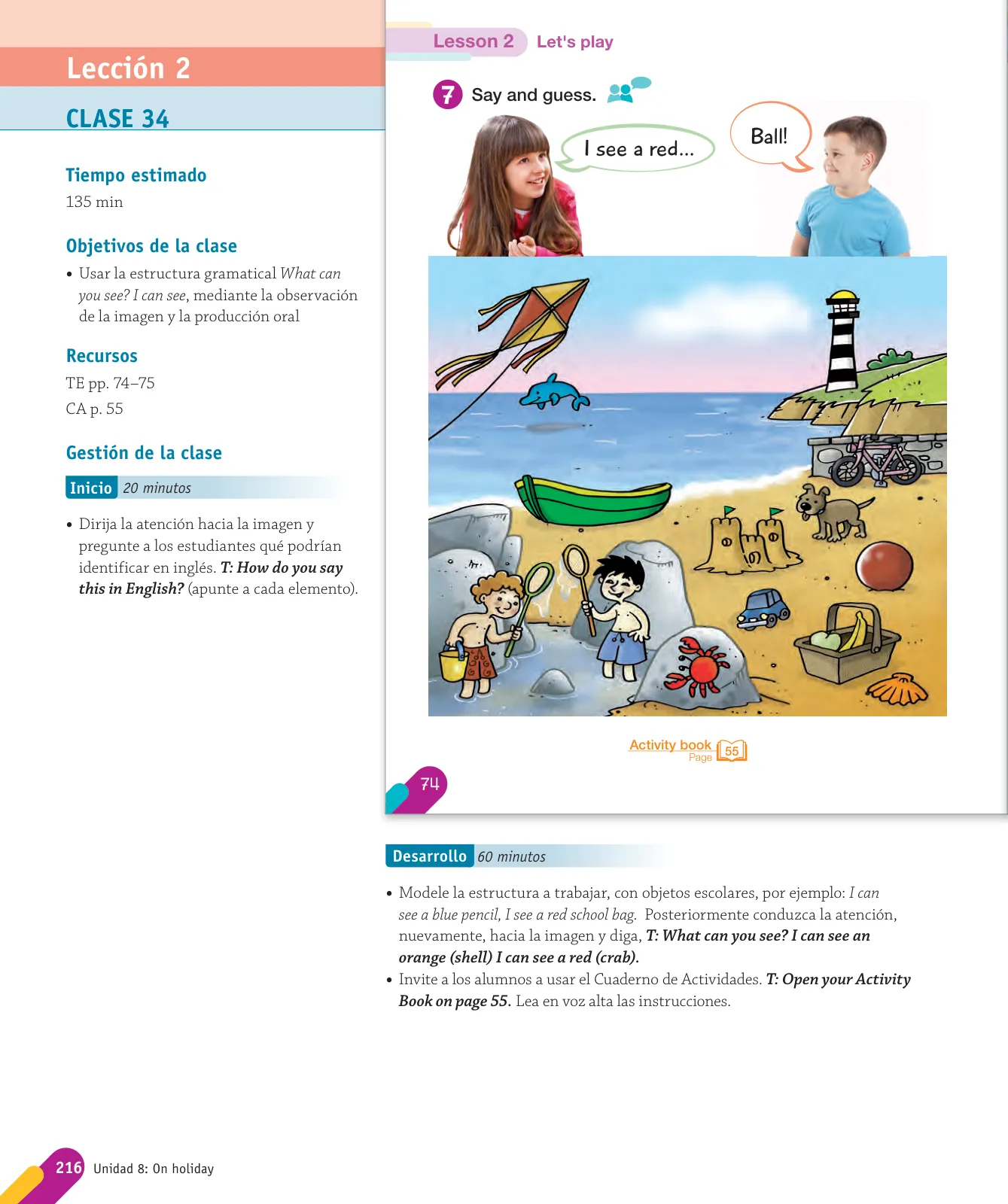 Página 100 de Inglés – Primero Básico | Student’s Book MINEDUC – Descargar PDF · 2024