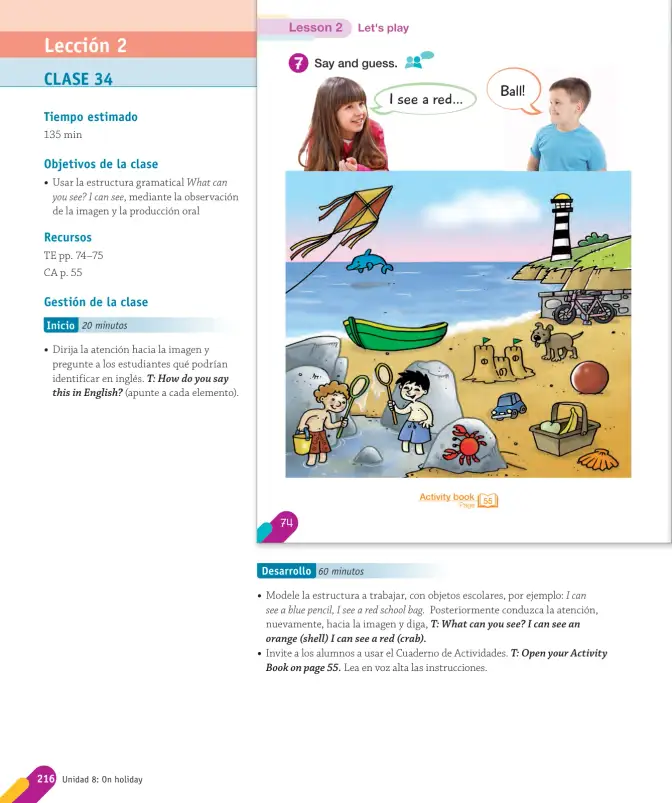 Página 100 de Inglés – Primero Básico | Student’s Book MINEDUC – Descargar PDF · 2024