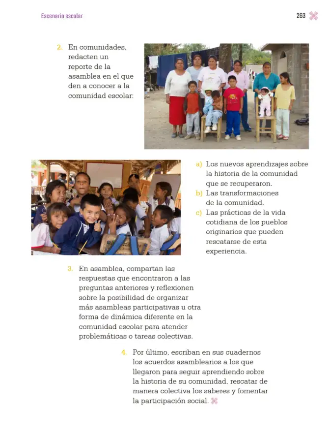 Página 266 de Proyectos Escolares. Libro de Educación Primaria Grado 3° Ciclo Escolar 2025 - 2026
