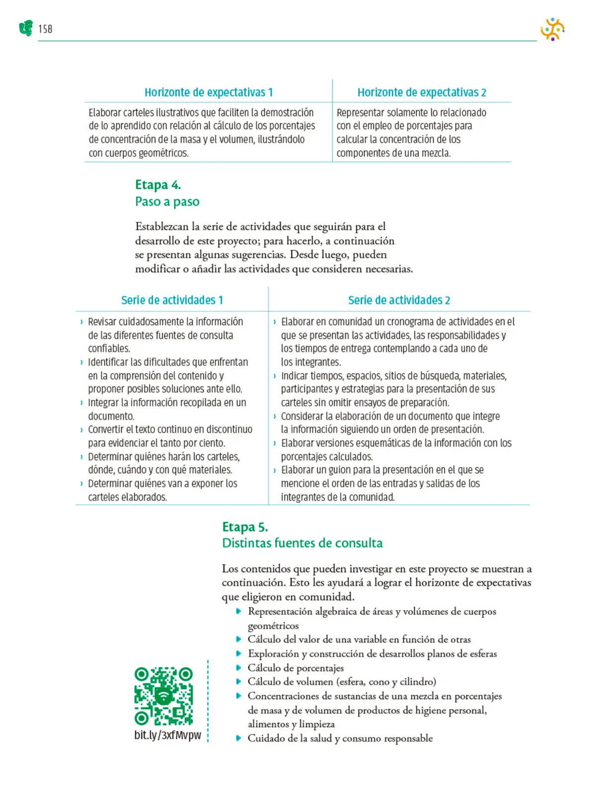 Página 159 de Colección Nanahuatzin. Nuestro libro de Proyectos. Tomo I. Libro de Educación Telesecundaria Grado 3° Ciclo Escolar 2025 - 2026