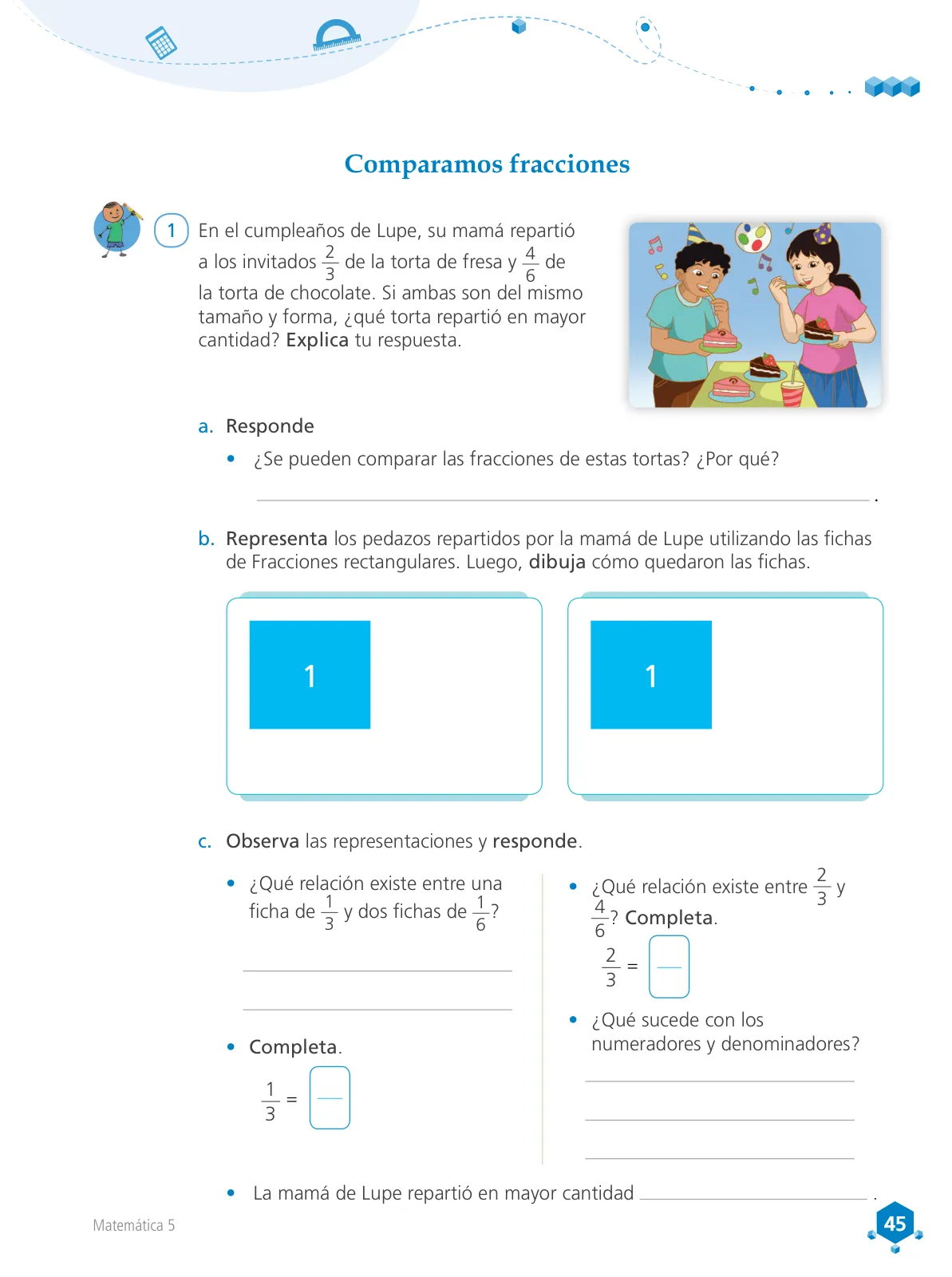 Miniatura página 46 de Matemática 5 : cuaderno de trabajo para quinto grado de Educación Primaria 2018 · 2018