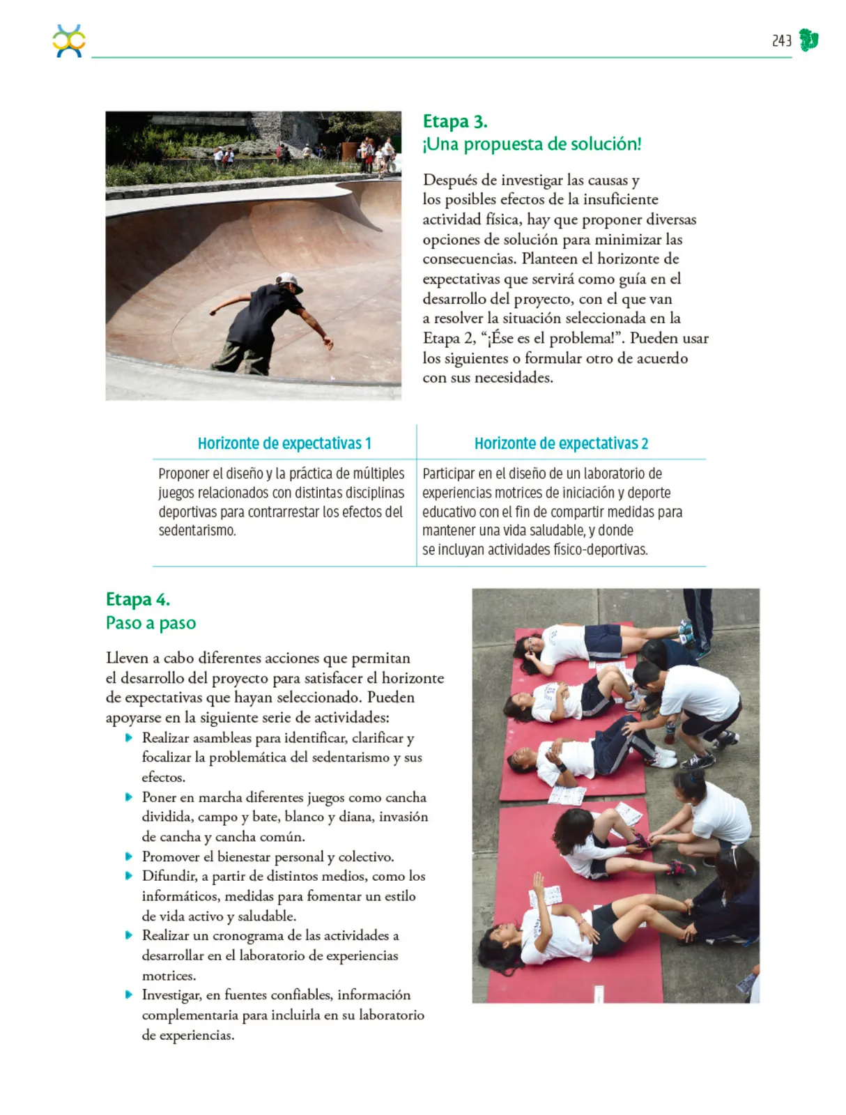 Miniatura página 244 de Colección Nanahuatzin. Nuestro libro de Proyectos.  Tomo III.  Libro de Educación Telesecundaria Grado 3°  Ciclo Escolar 2025 - 2026
