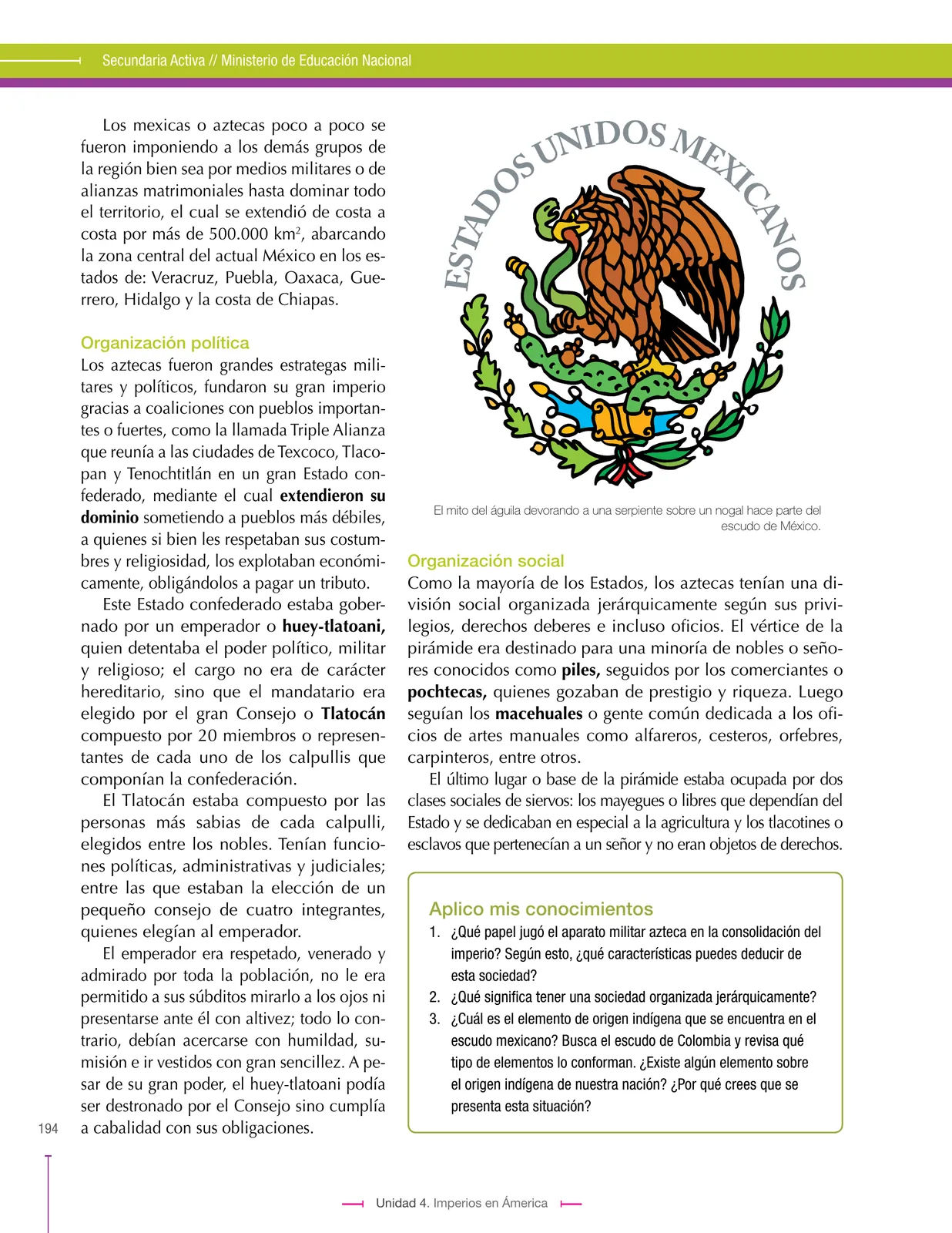 Miniatura página 194 de Ciencias Sociales 7° · Secundaria Activa