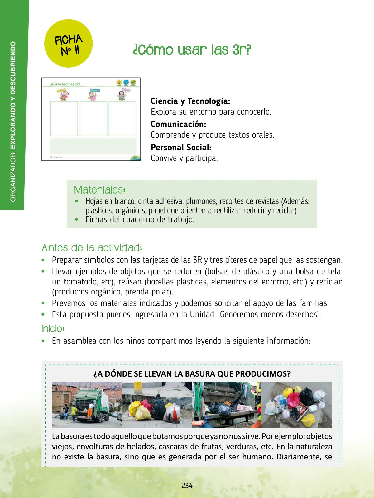 Miniatura página 236 de Agenda pedagógica 2017-2018 para docentes de II Ciclo de Instituciones de nivel de Educación Inicial · 2017