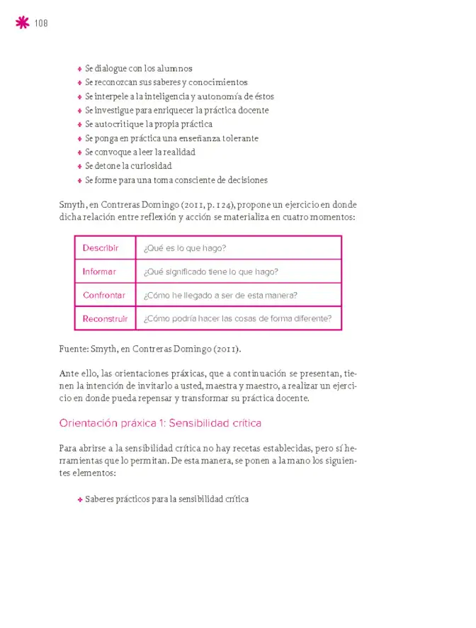 Página 109 de Un libro sin recetas para la maestra y el maestro. Fase 6. Libro de Educación Secundaria Grado 1°, 2°, 3° Ciclo Escolar 2025 - 2026