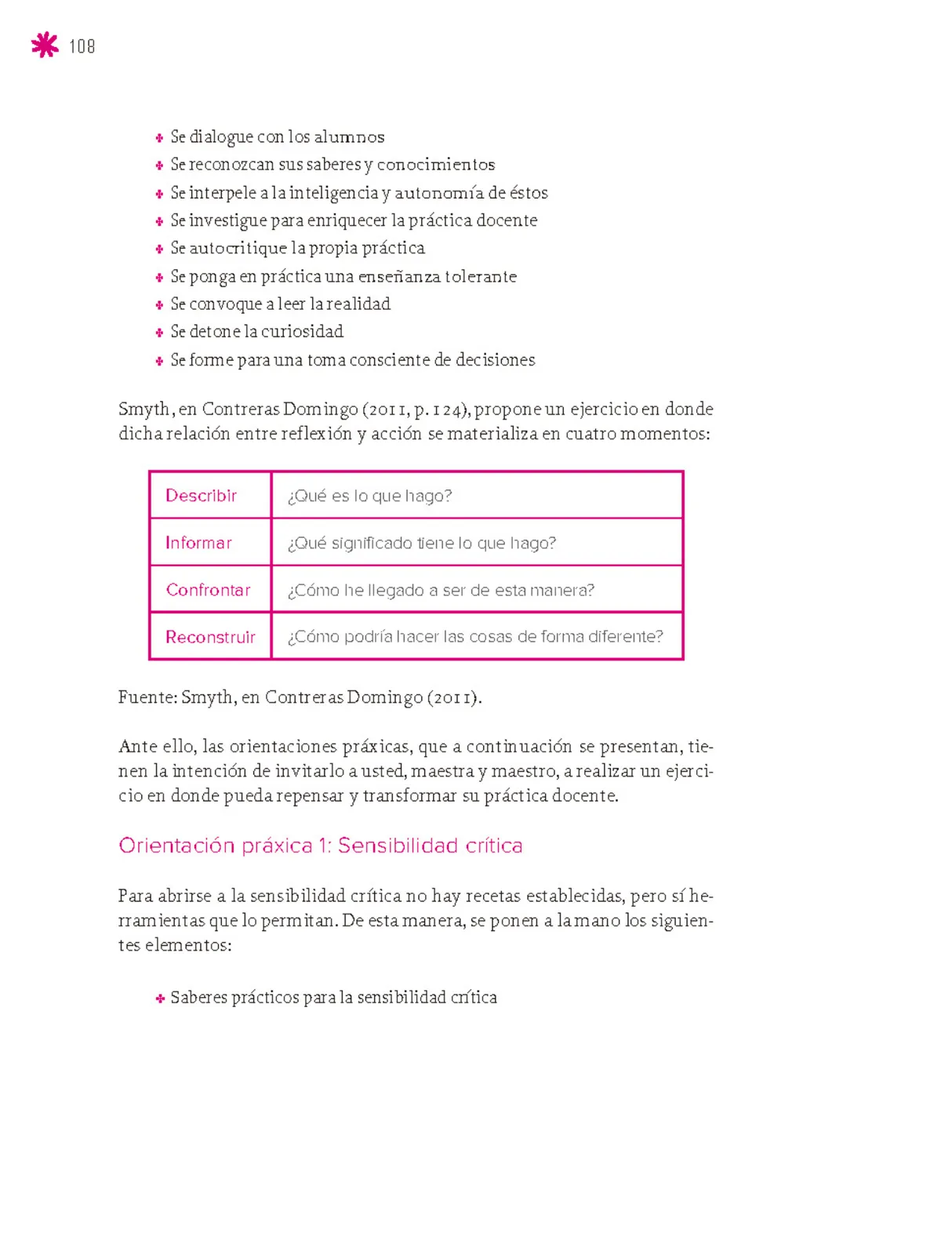 Miniatura página 109 de Un libro sin recetas para la maestra y el maestro. Fase 6.  Libro de Educación Secundaria Grado 1°, 2°, 3°  Ciclo Escolar 2025 - 2026