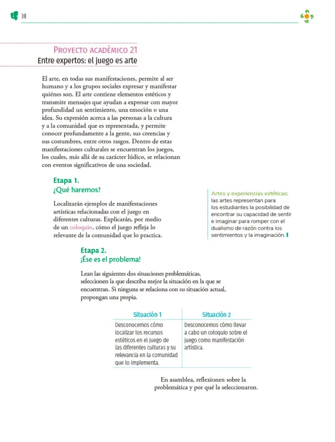 Página 39 de Colección Ximhai. Nuestro libro de Proyectos. Tomo II. Libro de Educación Telesecundaria Grado 1° Ciclo Escolar 2025 - 2026