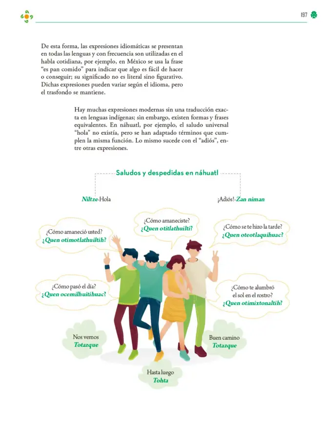 Página 198 de Colección Ximhai. Lenguajes. Libro de Educación Telesecundaria Grado 1° Ciclo Escolar 2025 - 2026