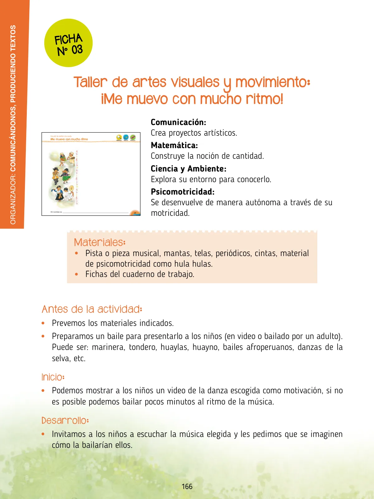 Miniatura página 168 de Agenda pedagógica 2017-2018 para docentes de II Ciclo de Instituciones de nivel de Educación Inicial · 2017