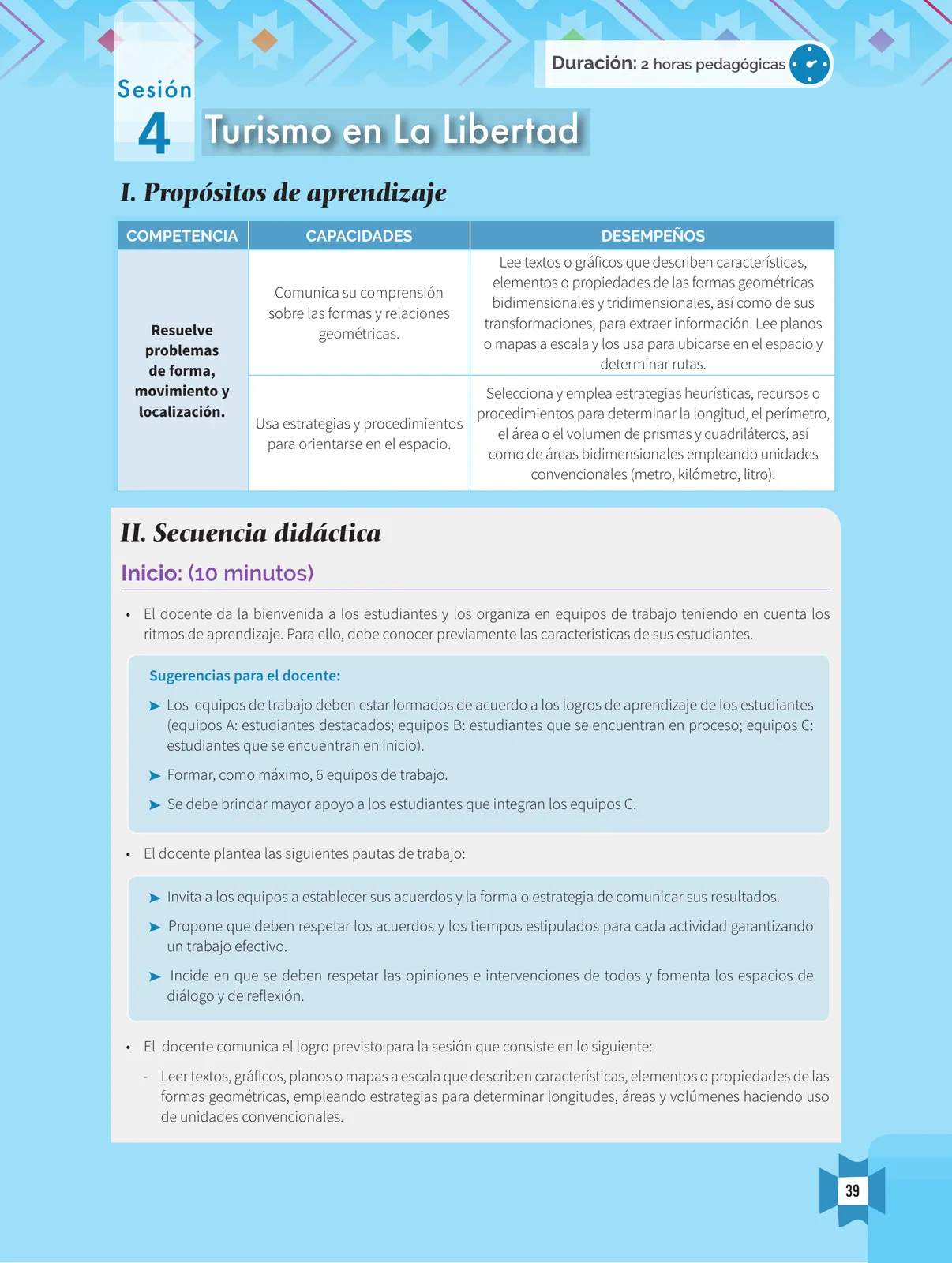 Miniatura página 41 de Resolvamos problemas 1 : manual para el docente 2018 · 2018
