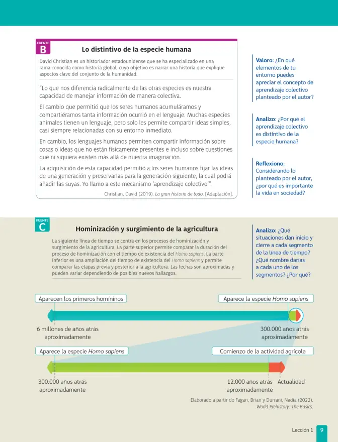 Página 11 de Historia, Geografía y Ciencias Sociales – Séptimo Básico | Texto del Estudiante MINEDUC – Descargar PDF · 2024