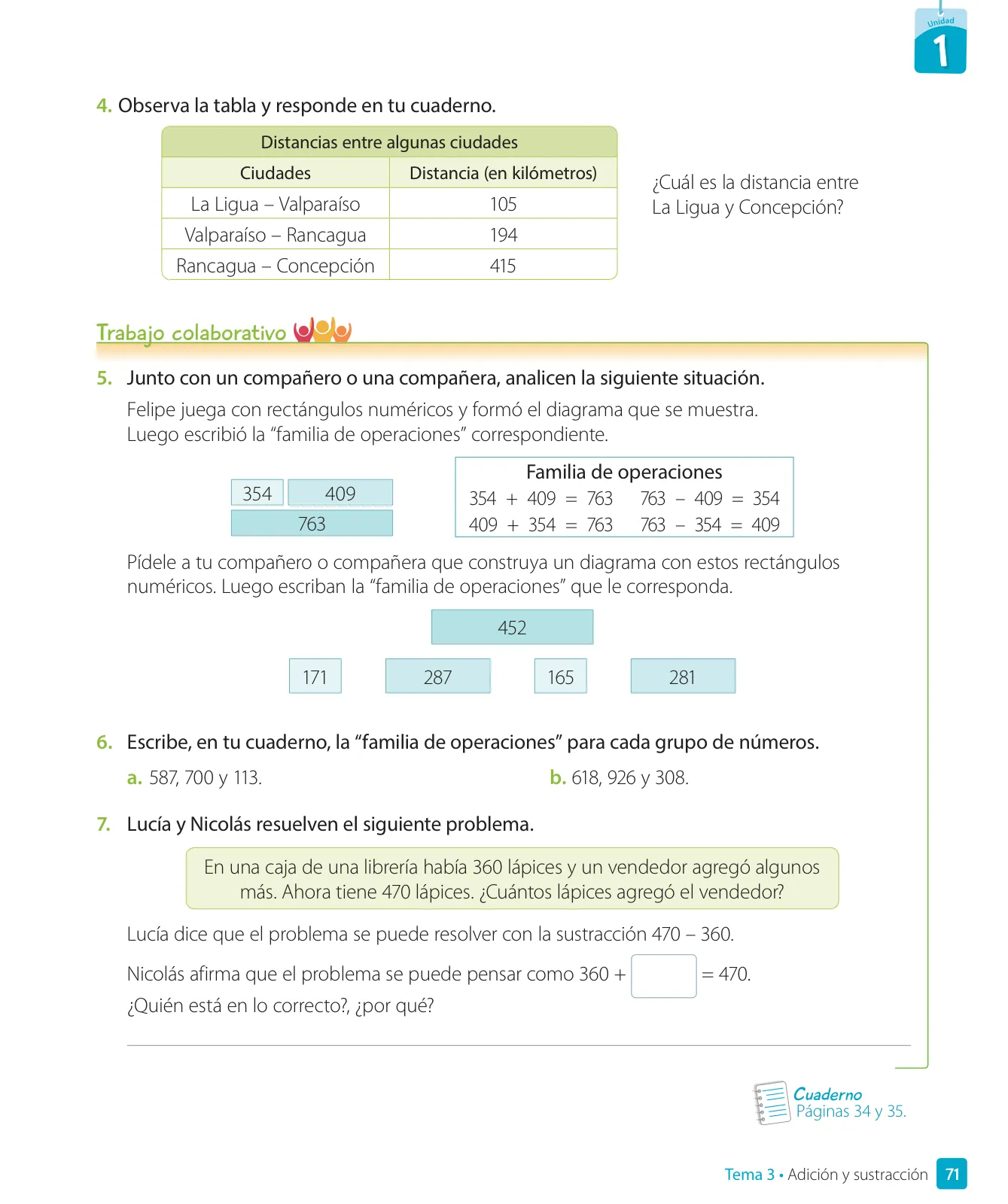 Miniatura página 73 de Matemática – Tercero Básico | Texto del Estudiante MINEDUC – Descargar PDF · 2024