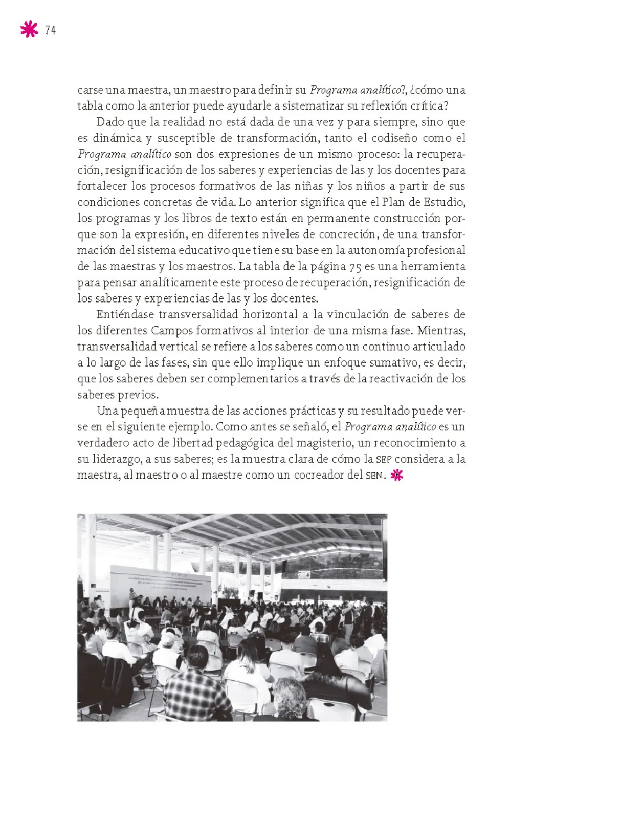 Miniatura página 75 de Un libro sin recetas para la maestra y el maestro. Fase 6.  Libro de Educación Secundaria Grado 1°, 2°, 3°  Ciclo Escolar 2025 - 2026