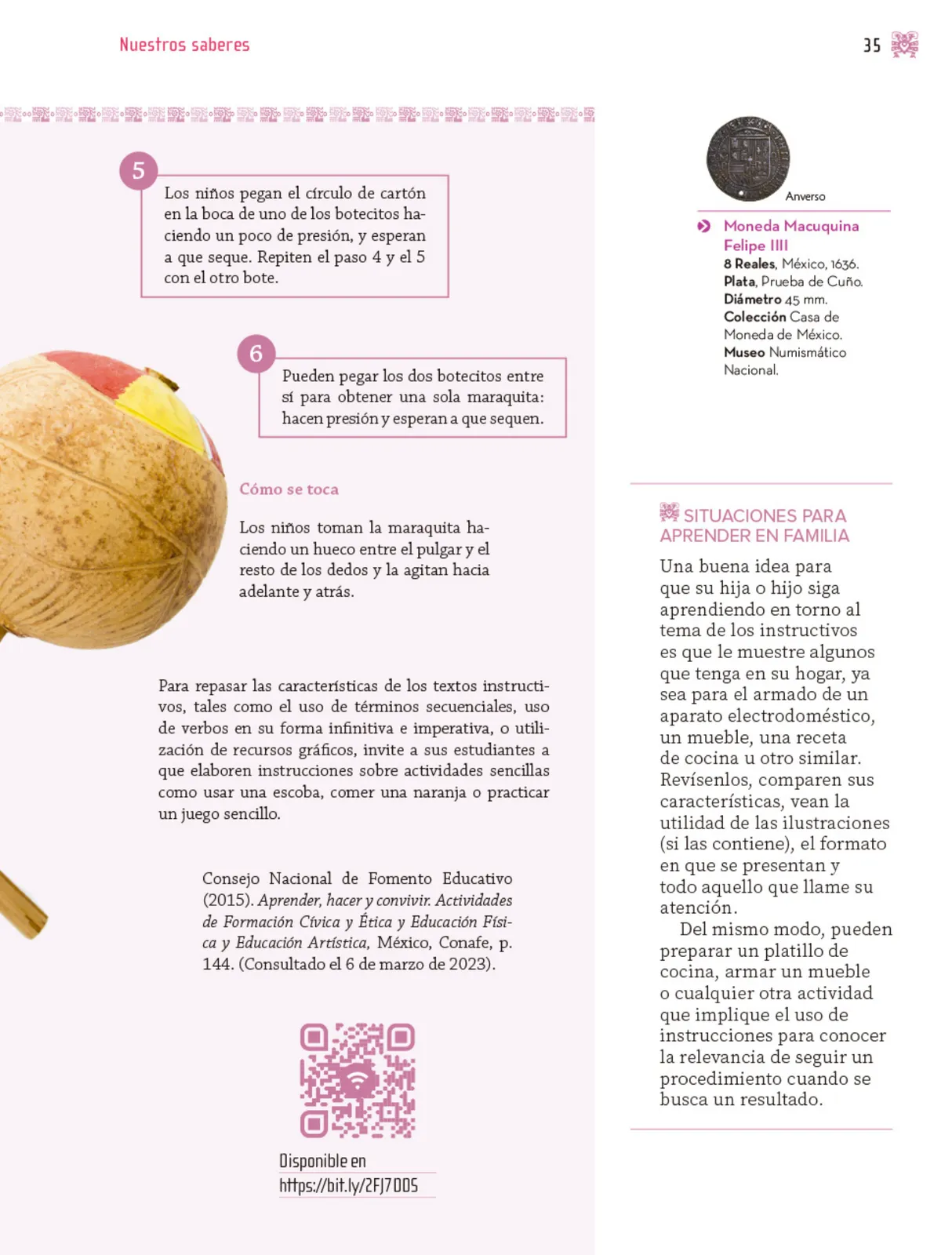 Miniatura página 36 de Nuestros saberes: Libro para alumnos, maestros y familia.   Libro de Educación Primaria Grado 3°  Ciclo Escolar 2025 - 2026