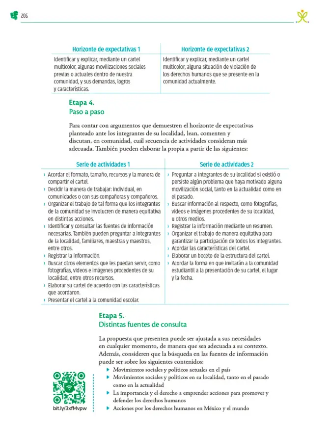 Página 207 de Colección Sk´asolil. Nuestro libro de Proyectos. Tomo III. Libro de Educación Telesecundaria Grado 2° Ciclo Escolar 2025 - 2026