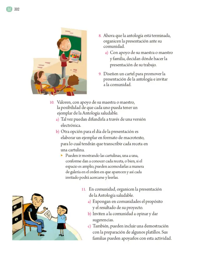 Página 305 de Proyectos Comunitarios. Libro de Educación Primaria Grado 5° Ciclo Escolar 2025 - 2026