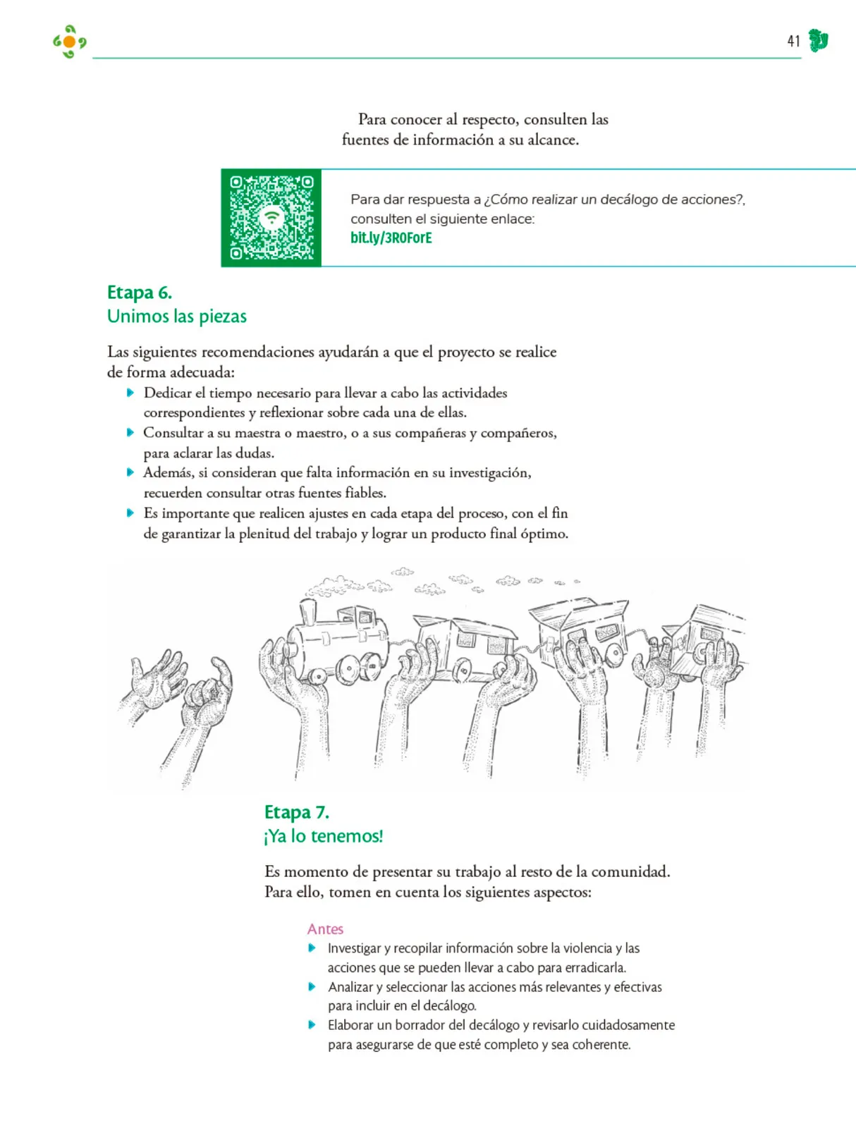 Página 42 de Colección Ximhai. Nuestro libro de Proyectos. Tomo III. Libro de Educación Telesecundaria Grado 1° Ciclo Escolar 2025 - 2026