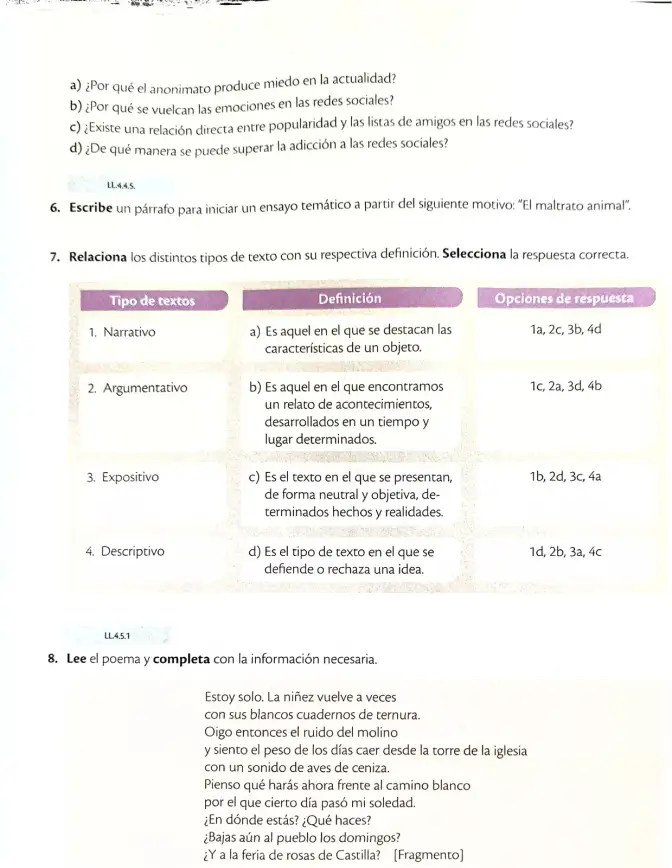 Página 7 de Lengua y Literatura 1° · 2025