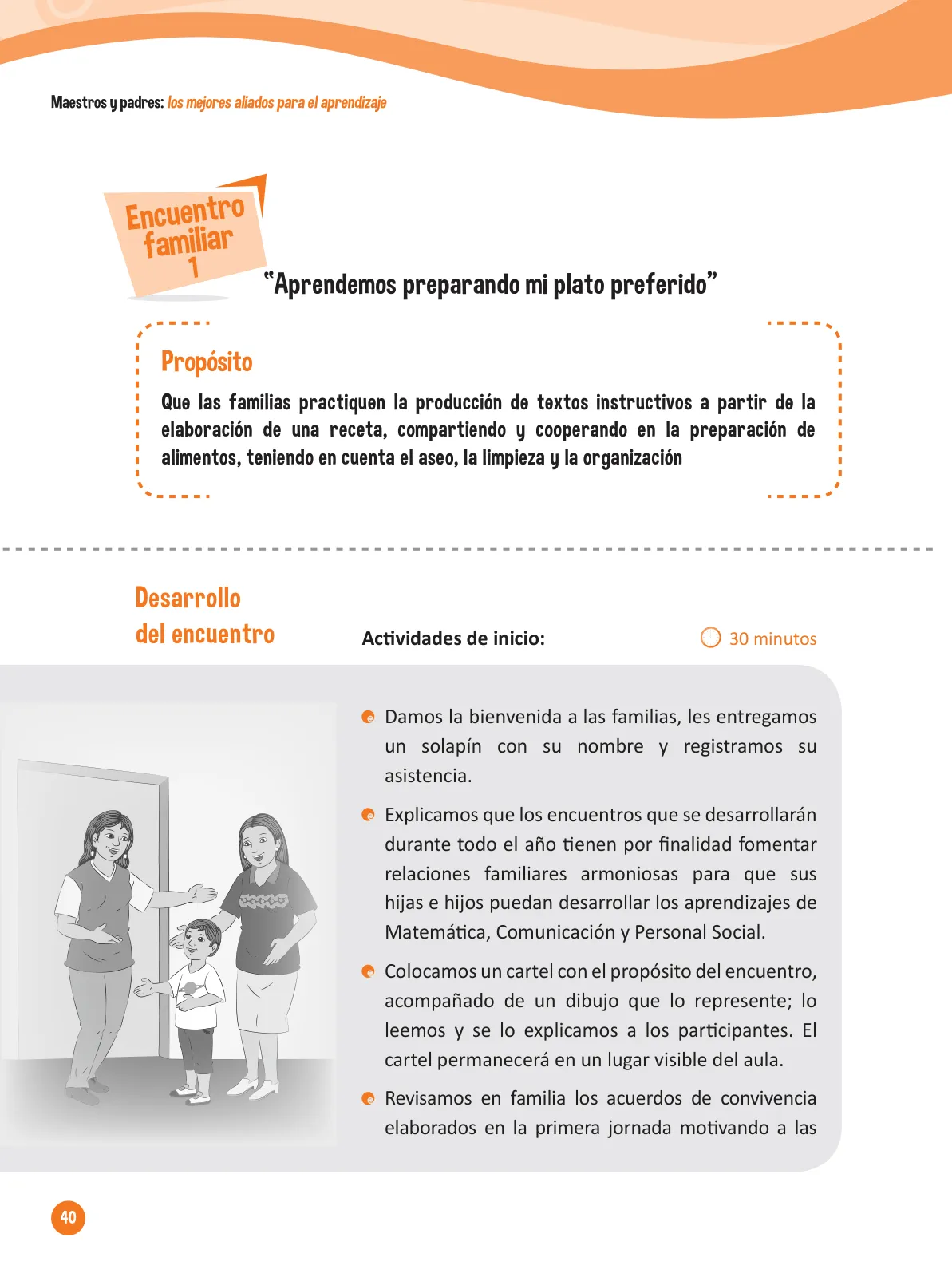 Página 42 de Guía para el trabajo docente con las familias del ciclo IV de Primaria · 2016