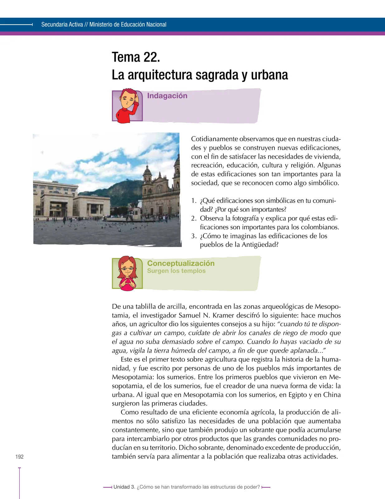 Página 192 de Ciencias Sociales 6° · Secundaria Activa