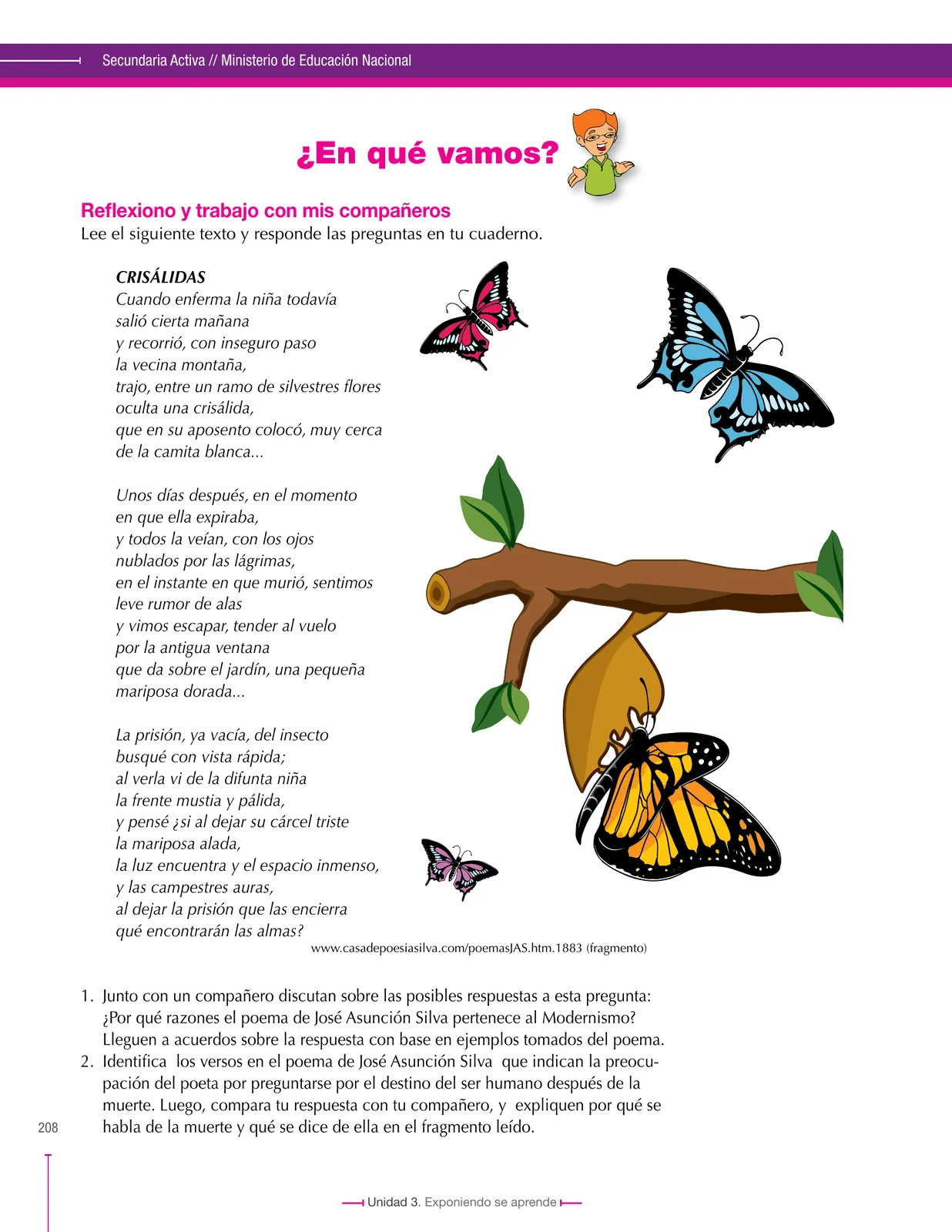 Miniatura página 208 de Lenguaje 8° · Secundaria Activa