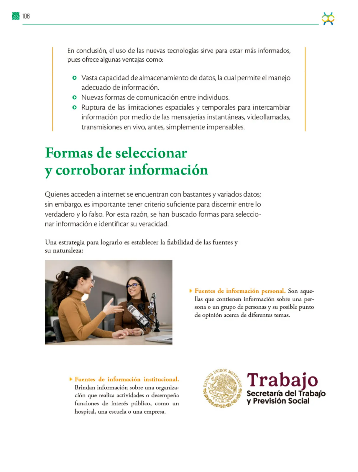 Miniatura página 107 de Colección Ximhai. De lo humano y lo comunitario.   Libro de Educación Telesecundaria Grado 1°  Ciclo Escolar 2025 - 2026