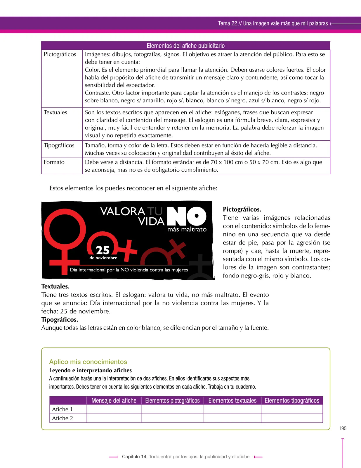 Página 195 de Lenguaje 8° · Secundaria Activa