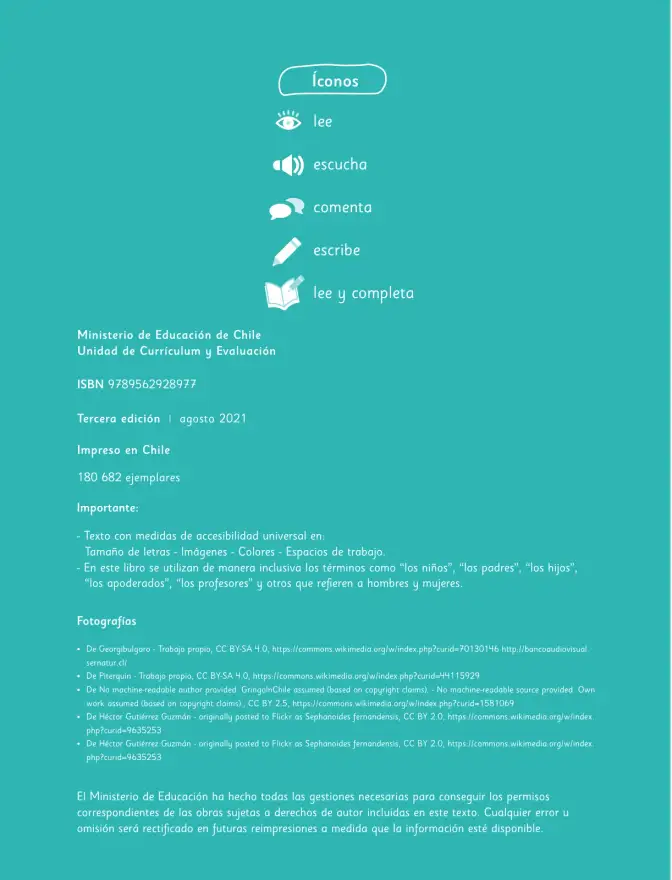Página 4 de Lenguaje y Comunicación – Segundo Básico – Texto del Estudiante MINEDUC – Descargar PDF · 2024
