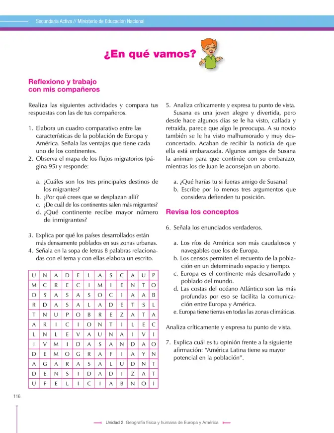 Página 116 de Ciencias Sociales 7° · Secundaria Activa