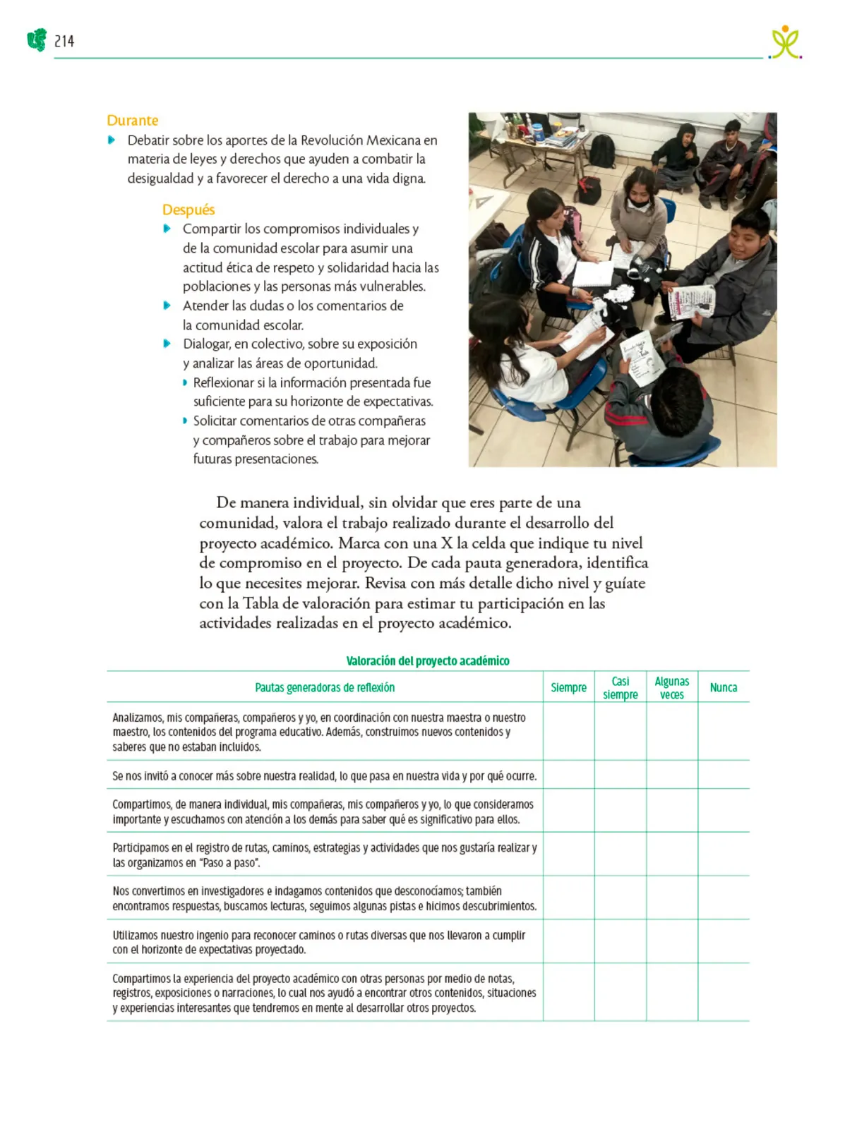 Miniatura página 215 de Colección Sk´asolil. Nuestro libro de Proyectos.  Tomo II.  Libro de Educación Telesecundaria Grado 2°  Ciclo Escolar 2025 - 2026