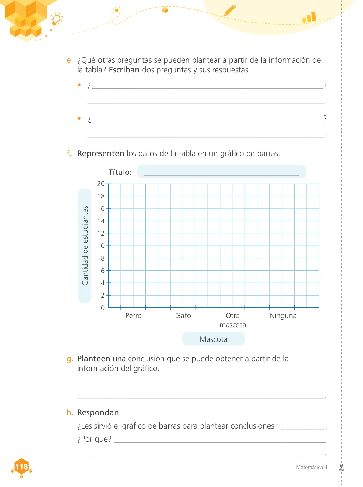 Página 120 de Matemática 4 : cuaderno de trabajo para cuarto grado de Educación Primaria 2019 · 2019