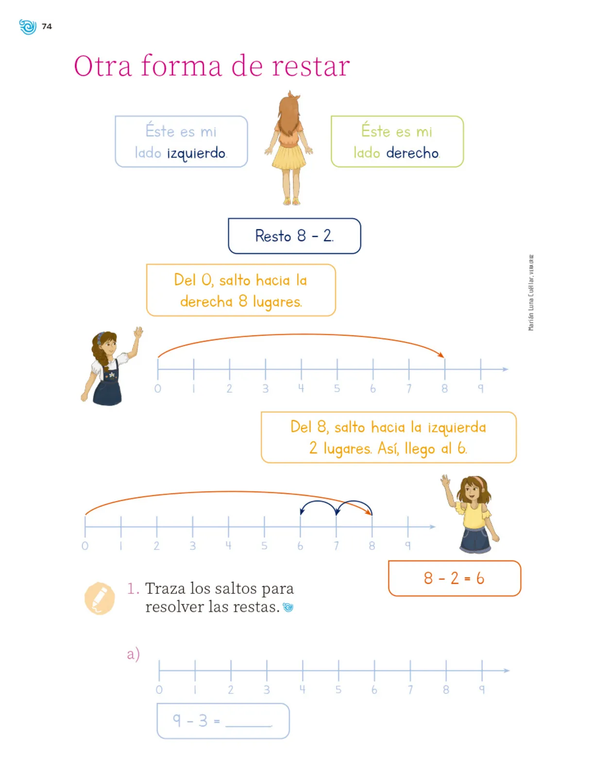 Miniatura página 75 de Múltiples lenguajes. Trazos y números.   Libro de Educación Primaria Grado 1°  Ciclo Escolar 2025 - 2026