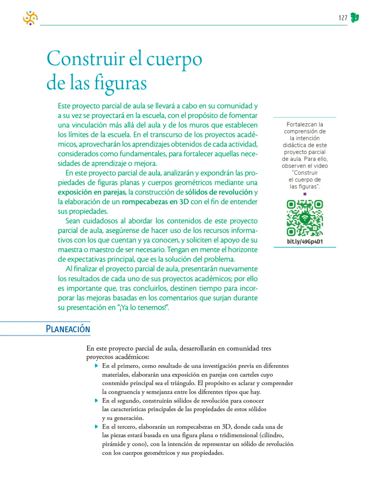 Página 128 de Colección Nanahuatzin. Nuestro libro de Proyectos.  Tomo III.  Libro de Educación Telesecundaria Grado 3°  Ciclo Escolar 2025 - 2026