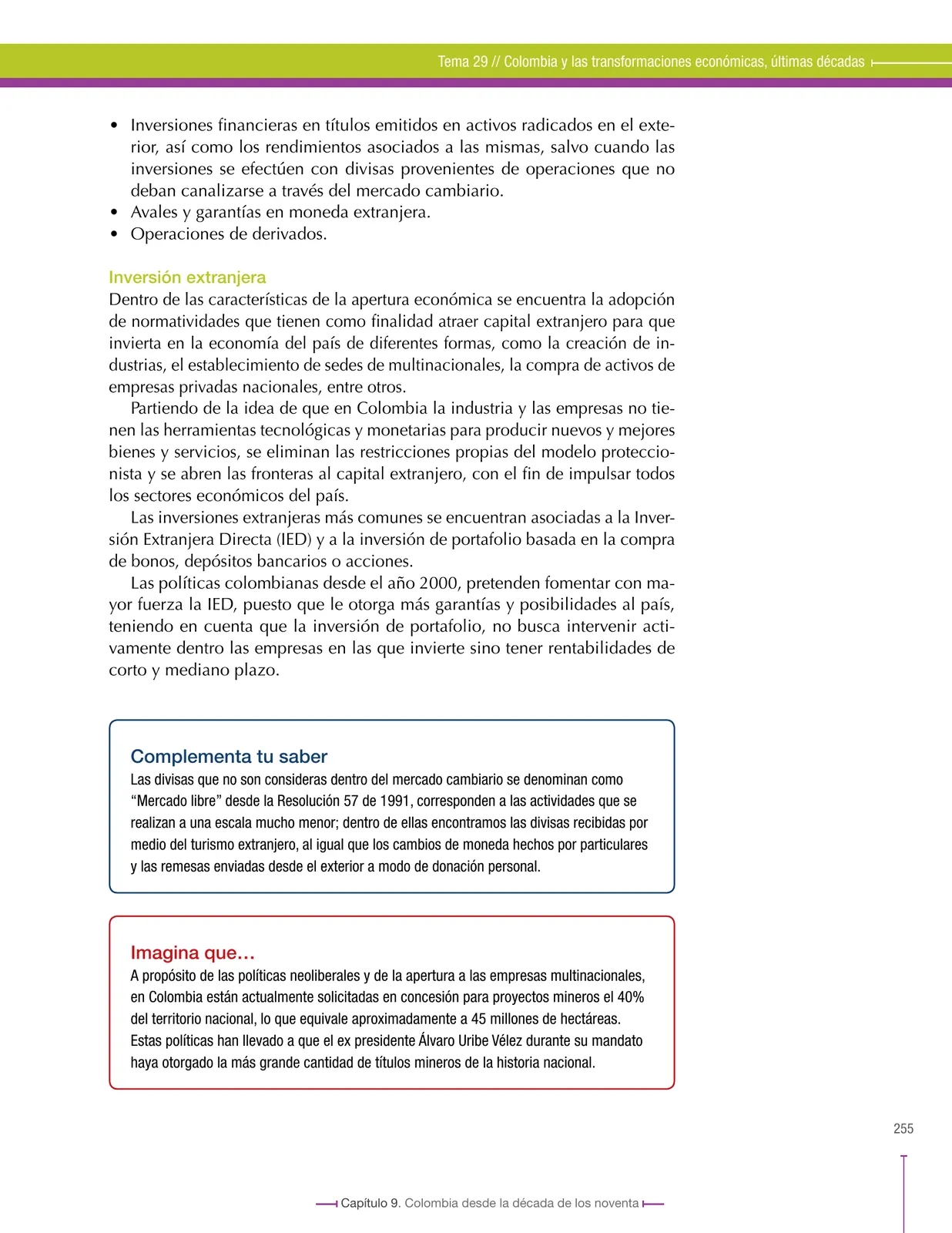 Página 255 de Ciencias Sociales 9° · Secundaria Activa