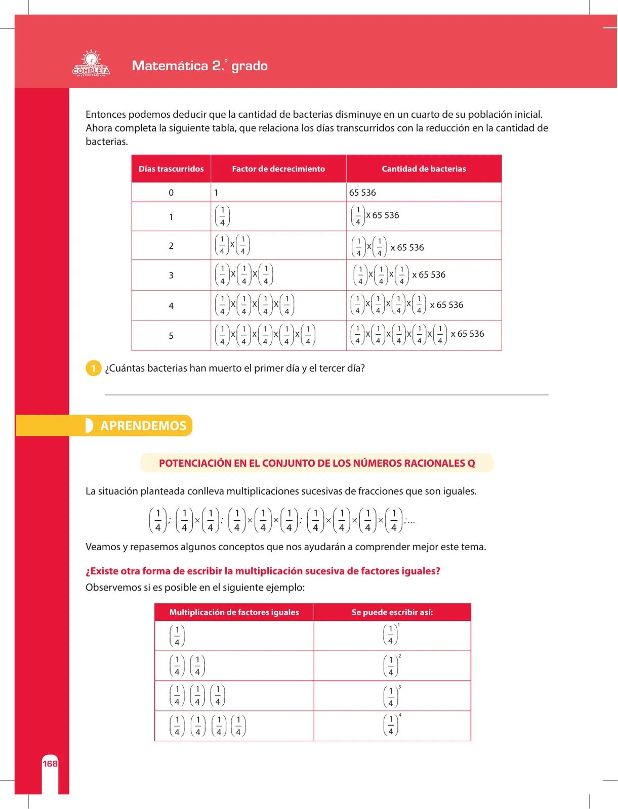 Página 168 de Matemática 2 : cuaderno de reforzamiento pedagógico - JEC · 2016