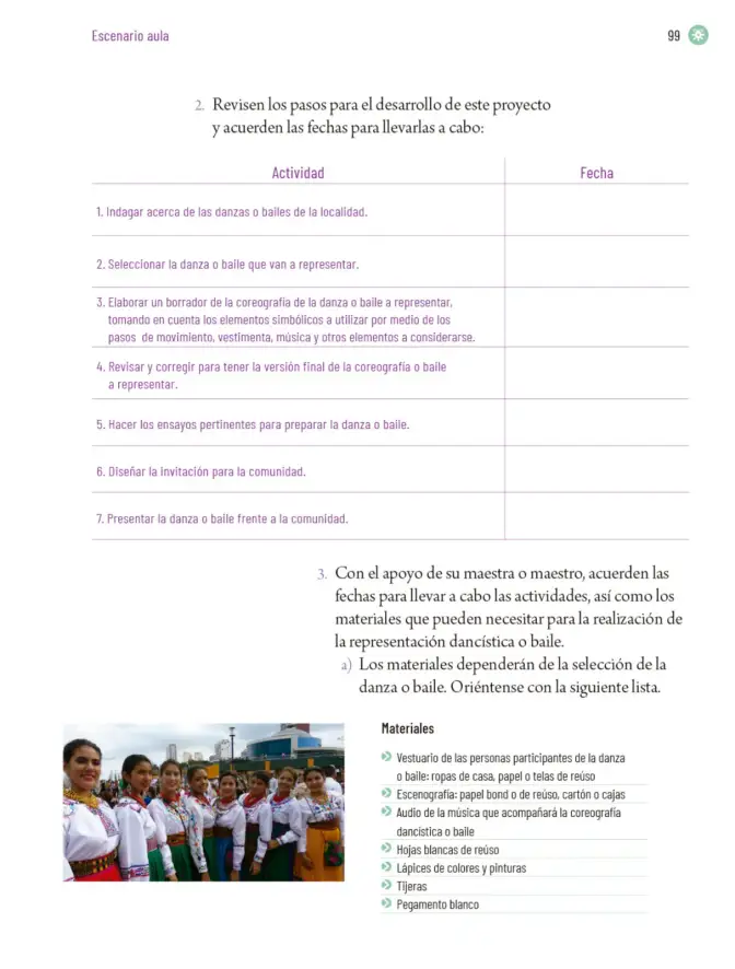 Página 102 de Proyectos Escolares. Libro de Educación Primaria Grado 6° Ciclo Escolar 2025 - 2026