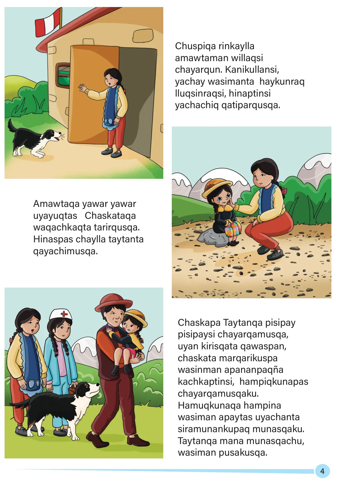 Miniatura página 6 de Maychi hampimanta. Historias y relatos 3- Inicial - Quechua chanka · 2023