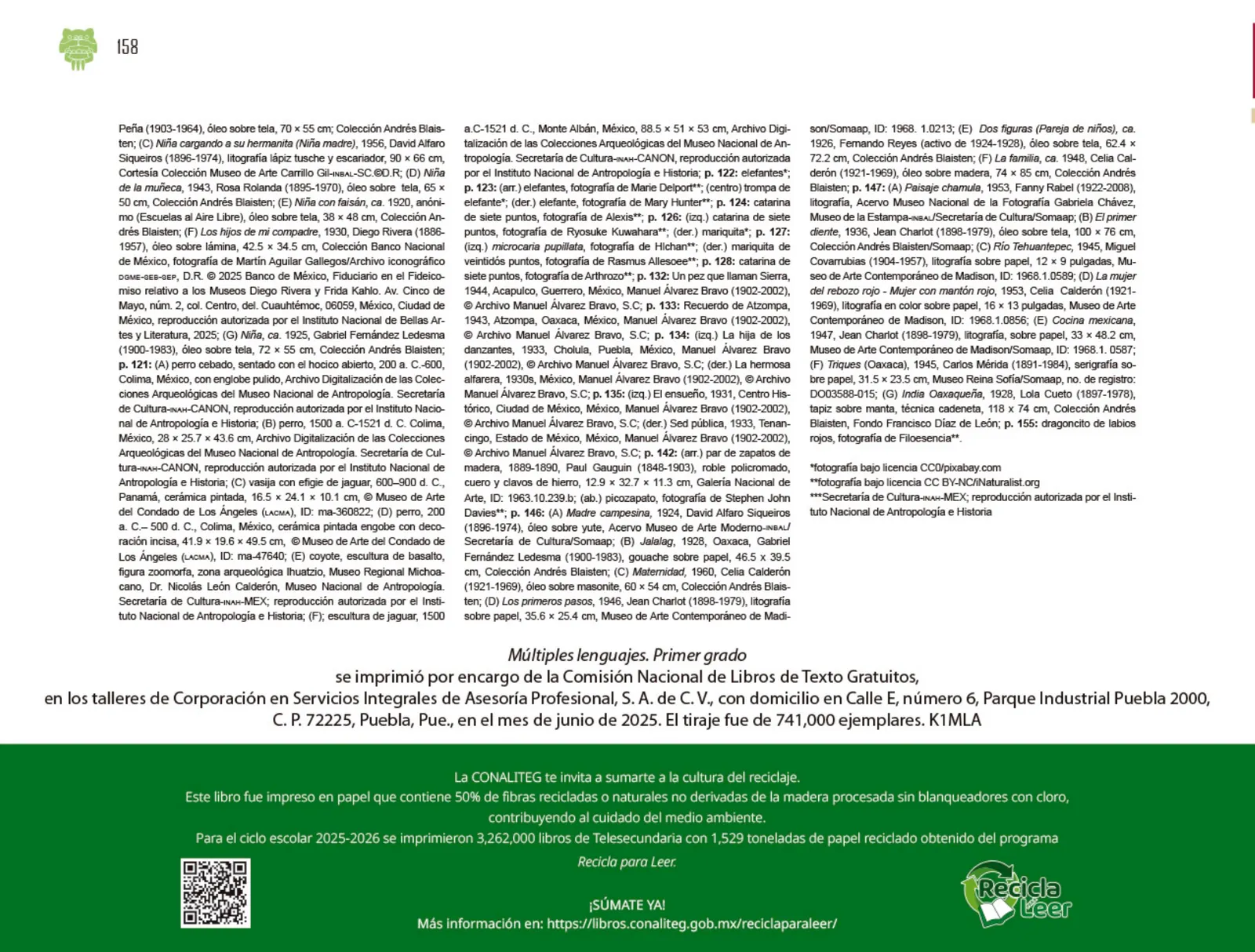 Página 159 de Múltiples lenguajes. Libro de Educación Preescolar Grado 1° Ciclo Escolar 2025 - 2026