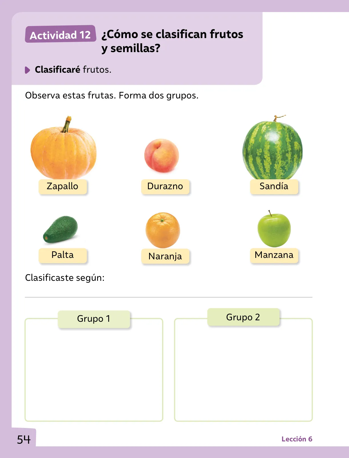 Página 55 de Ciencias Naturales – Primero Básico | Texto del Estudiante (MINEDUC) – Descargar PDF · 2024