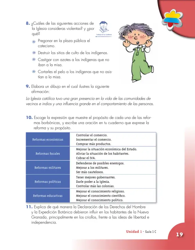 Página 19 de Ciencias Sociales 5° · Cartilla 01