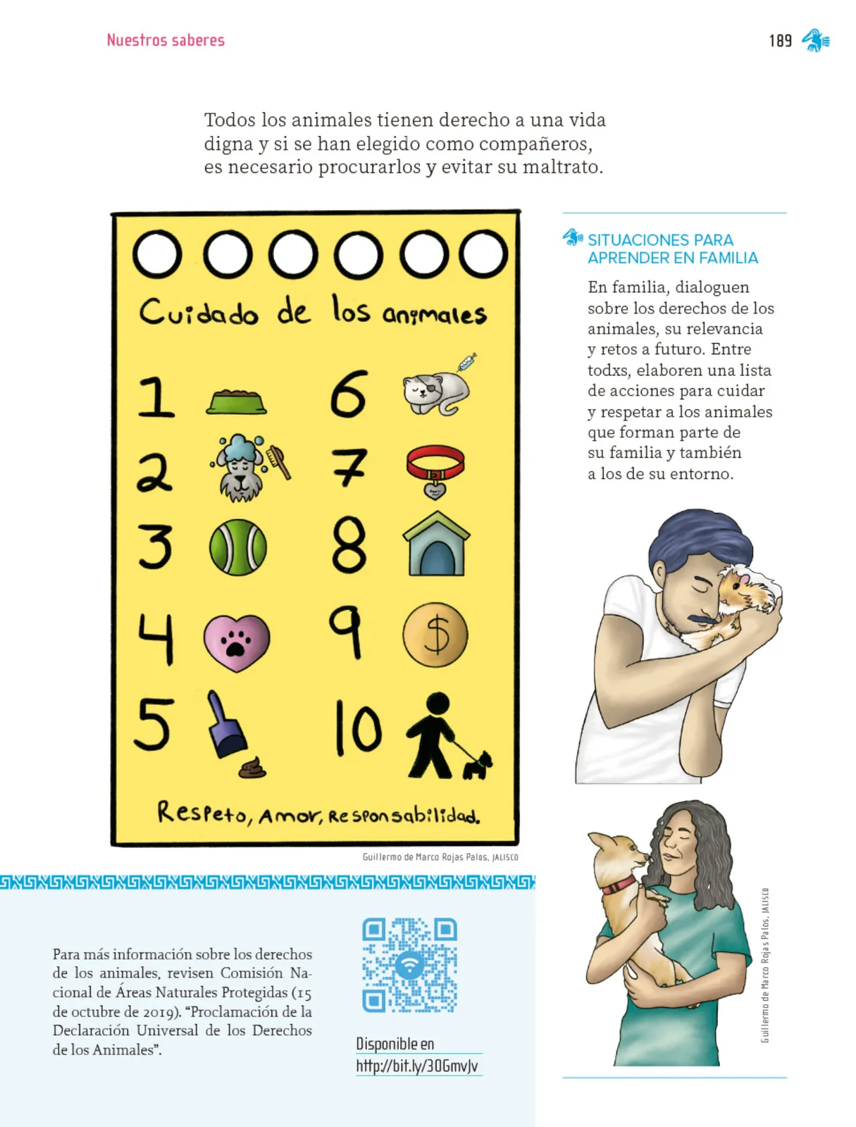 Miniatura página 190 de Nuestros saberes: Libro para alumnos, maestros y familia.   Libro de Educación Primaria Grado 1°  Ciclo Escolar 2025 - 2026