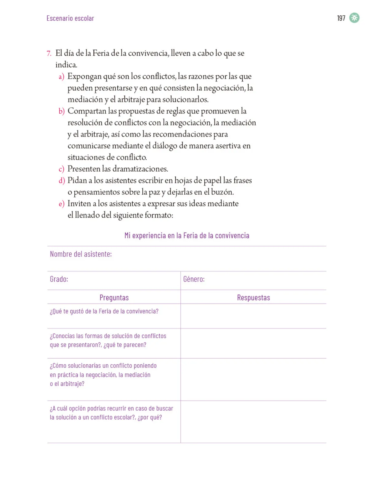Página 200 de Proyectos Escolares. Libro de Educación Primaria Grado 5° Ciclo Escolar 2025 - 2026