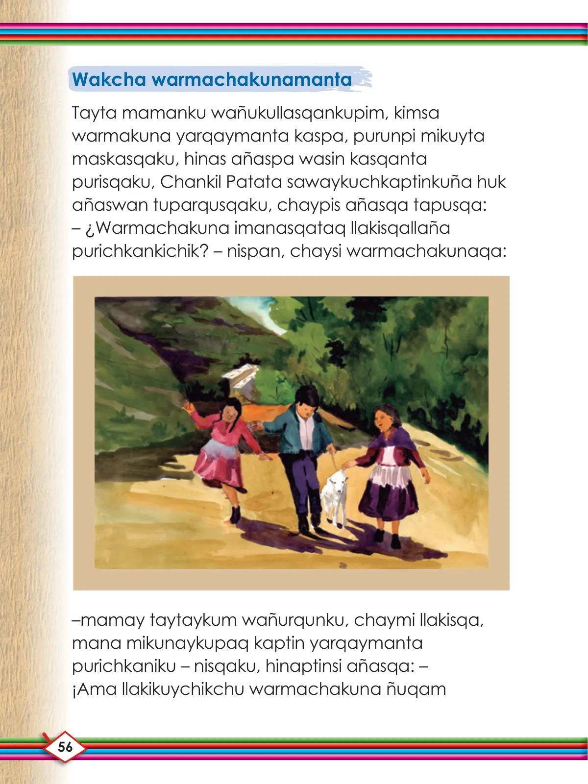 Miniatura página 58 de Willakuykuna maytu - Chanka Literatura 1 - 1° Secundaria - Quechua chanka · 2023